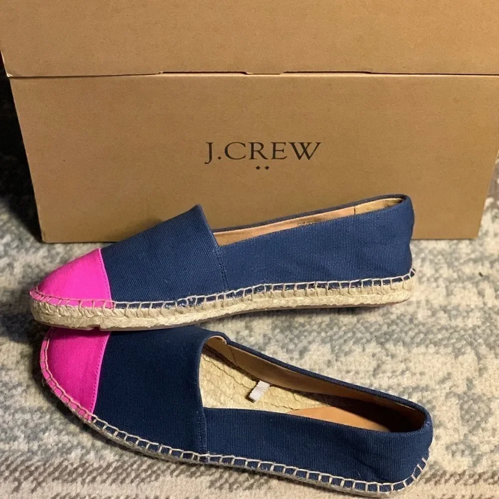 🆕 JCrew slip-on bicolor espadrilles 7.5